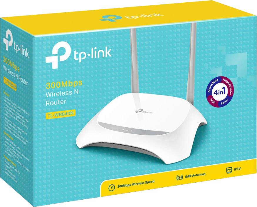 ROUTER INALAMBRICO TP-LINK WR840N 2 ANTENAS 300Mbps 1