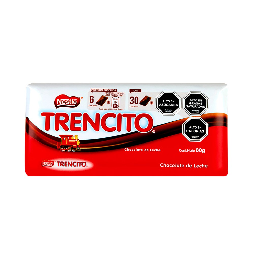 CHOCOLATE EN BARRA TRENCITO NESTLE 80grs 1