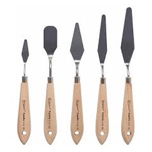 SET ESPATULA CON PUNTA METALICA GIORGIONE 5 UNID. G-WD-05