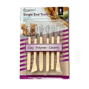 SET HERRAMIENTAS DE ARCILLA GIORGIONE 6 UNID. G-Y0005