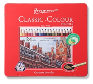 LAPICES DE COLORES CLASSIC GIORGIONE 24 COLORES CAJA METALICA 1