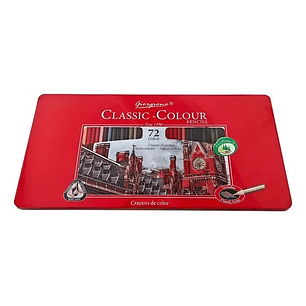 LAPICES DE COLORES CLASSIC GIORGIONE 72 COLORES CAJA METALICA