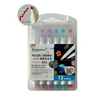 MARCADORES ACRILICO GIORGIO 12 COLORES 