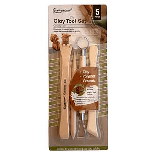 SET HERRAMIENTAS DE ARCILLA GIORGIONE 5 UNID. (G-Y0006)