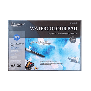 BLOCK DE LIENZO GIORGIONE A3 30HJS. 200GRS. 297X420MM (G-WB30-A3)