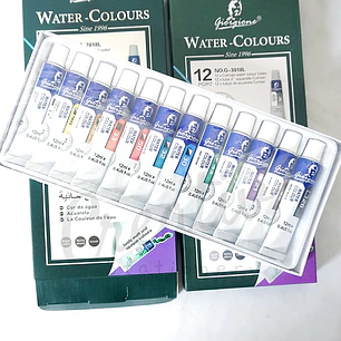 SET DE ACUARELA GIORGIONE 12 COLORES 12ML (G-7018L)