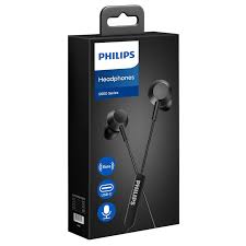 AUDIFONO PHILIPS 5000 C/ MICROFONO ENTRADA TIPO C NEGRO  1