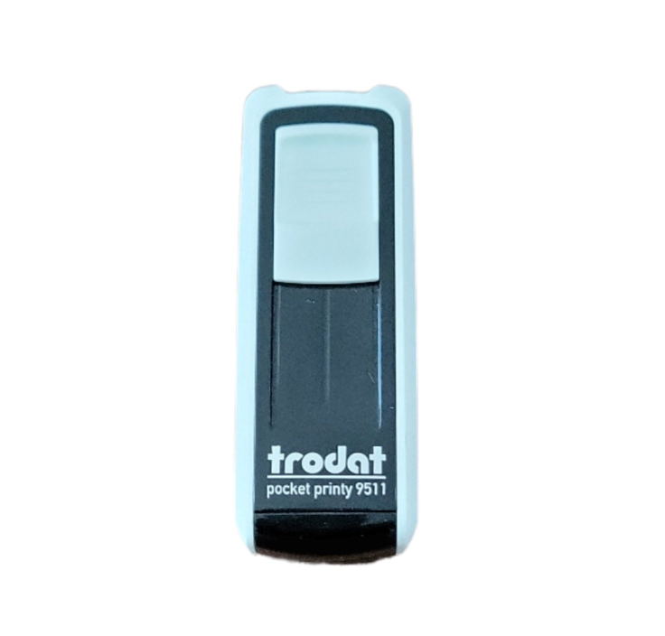 TIMBRE TRODAT POCKET PRINTY 9511 PASTEL AZUL 38 X 14MM 1