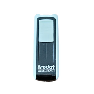 TIMBRE TRODAT POCKET PRINTY 9511 PASTEL AZUL 38 X 14MM