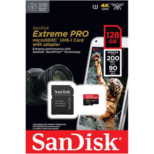 TARJETA DE MEMORIA SANDISK128GB MICROSD EXTREME PRO A2 200MB/s 1