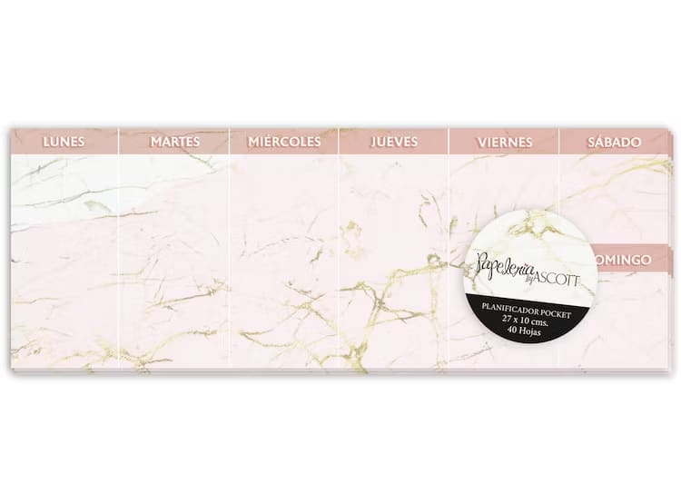 PLANIFICADOR SEMANAL ASCOTT POCKET 40HJS 27X10CMS. (35311-6) 1