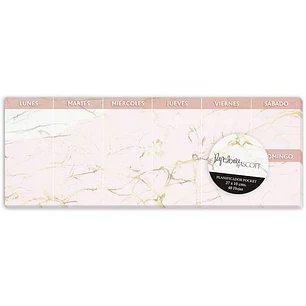 PLANIFICADOR SEMANAL ASCOTT POCKET 40HJS 27X10CMS. (35311-6)