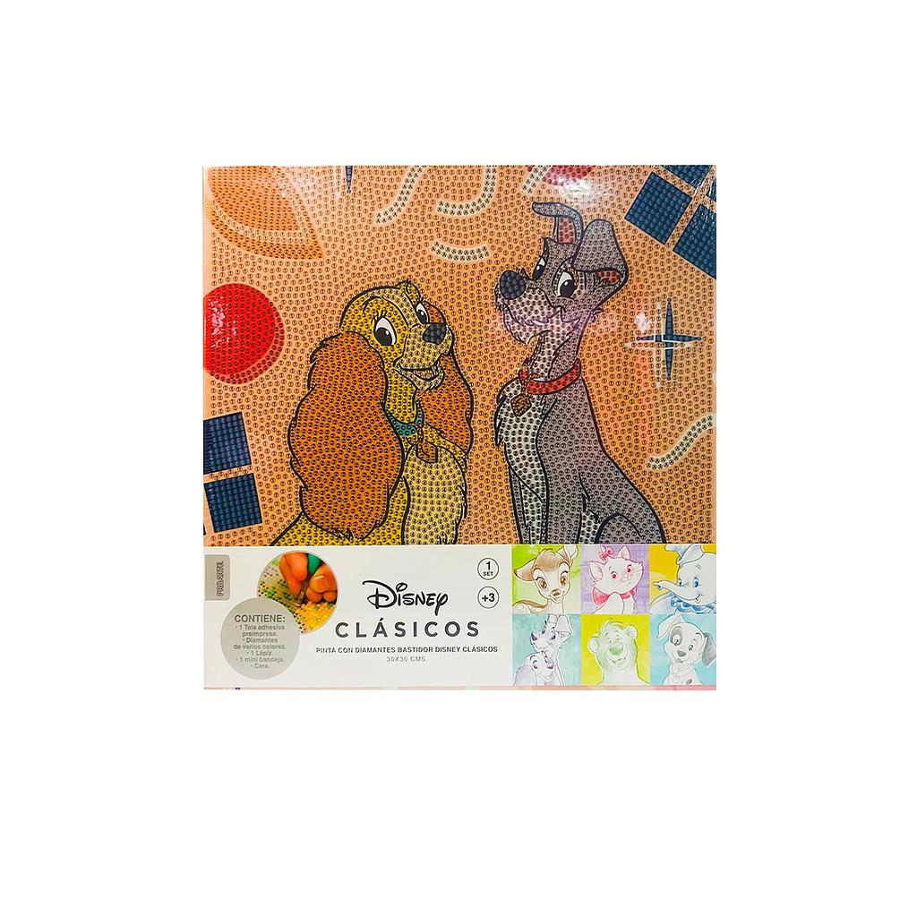BASTIDOR PINTA C/DIAMANTE 30 X 30CMS. DISNEY CLASICO PROARTE 1