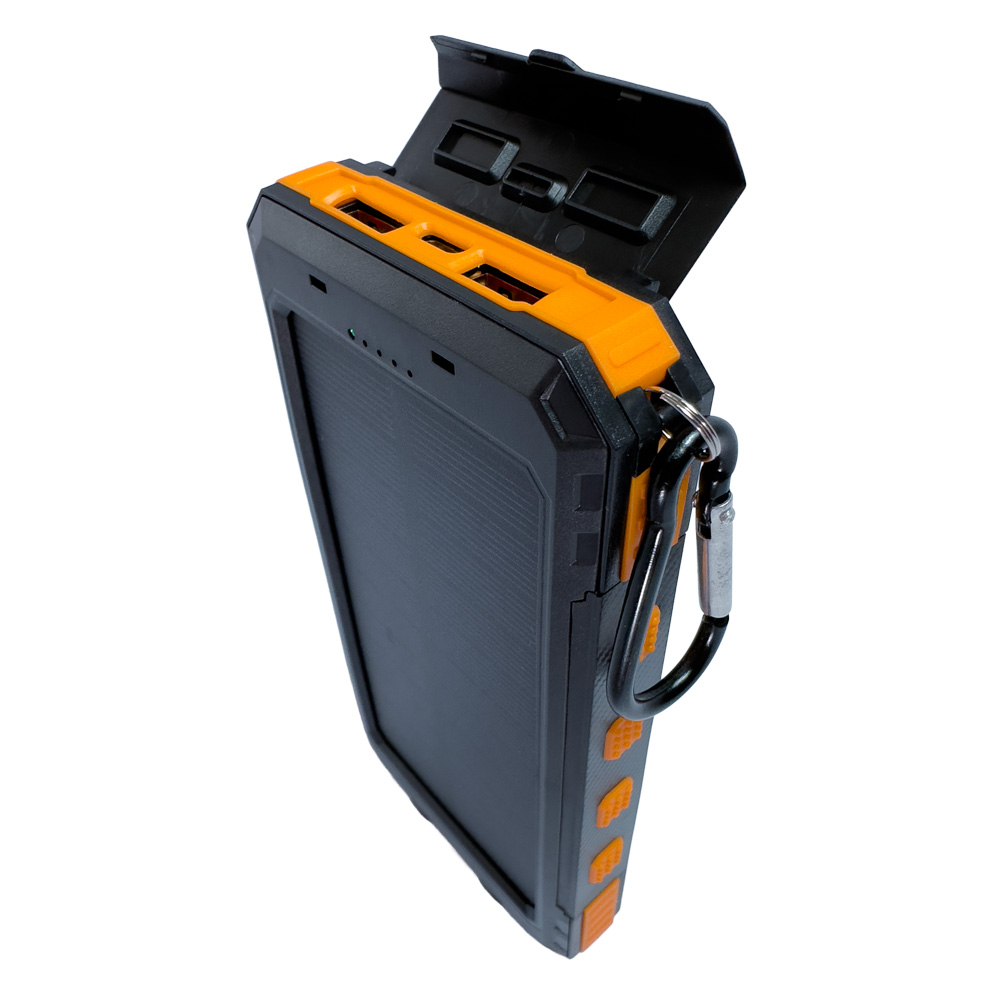 POWERBANK TECMASTER SOLAR 10.000mAh 2 USB A 1 USB-C 22.5W TM-200561 1