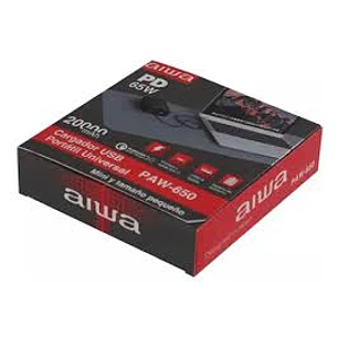 CARGADOR NOTEBOOK AIWA PORTATIL UNIV. Type C PD650W 3.0 20000 mAh.  