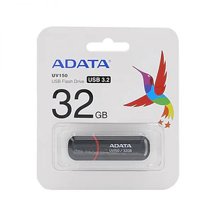 PENDRIVE ADATA 32 GB UV150 NEGRO CON ROJO USB 3.2 