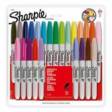 SET MARCADOR SHARPIE FINO 24 COLORES  1