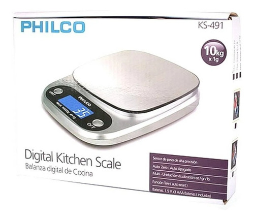BALANZA DIGITAL PHILCO KS-491 1GR-10KG  1
