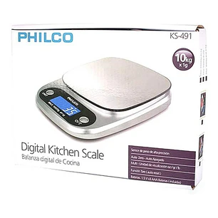 BALANZA DIGITAL PHILCO KS-491 1GR-10KG 