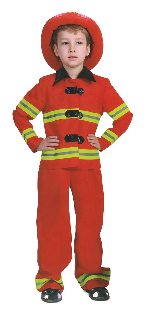 DISFRAZ INFANTIL GLAM BOMBERO TALLA 4-6 AÑOS 1