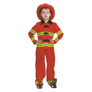 DISFRAZ INFANTIL GLAM BOMBERO TALLA 4-6 AÑOS