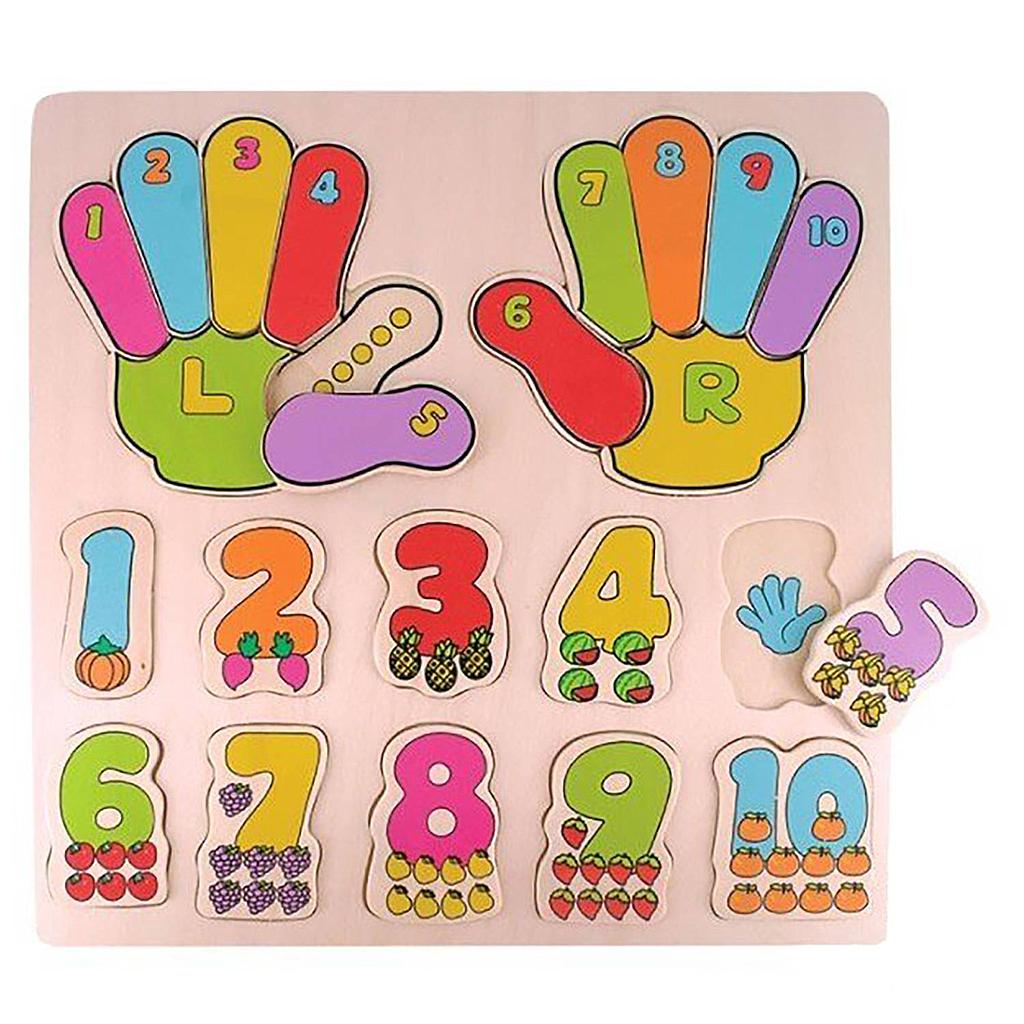 JUEGO ENCAJE NUMEROS-CANTIDAD DE MADERA DACTIC 1