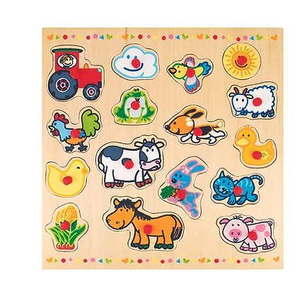 JUEGO ENCAJE GRANJA C/MANGO MADERA +2 DACTIC (D301001) 1