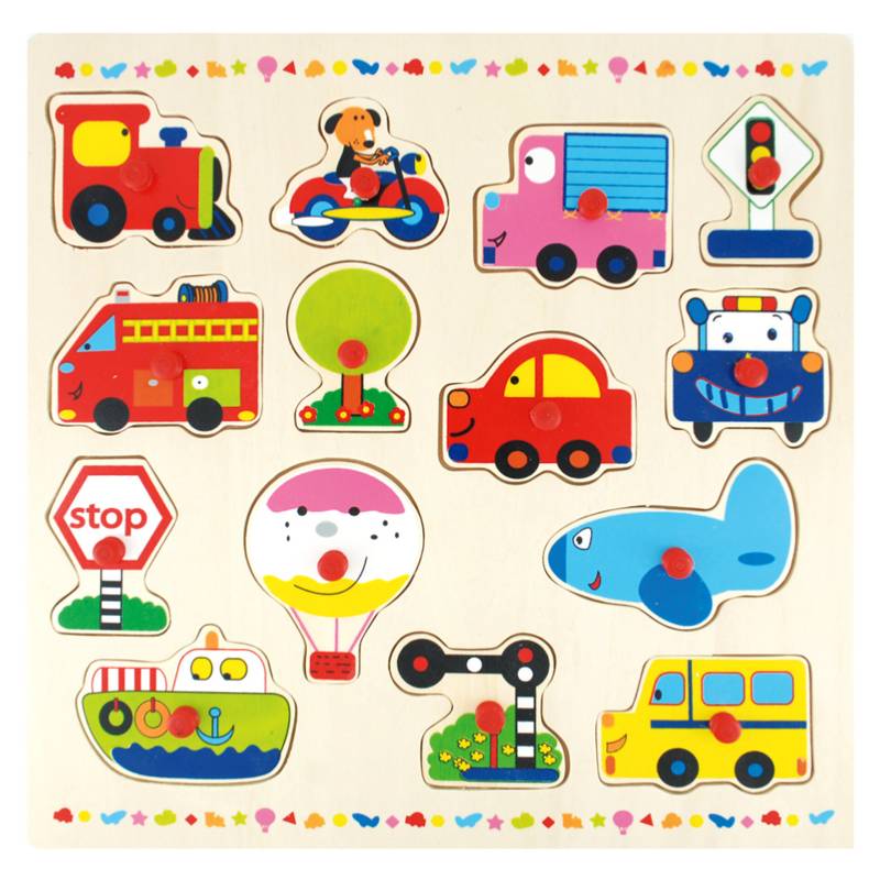 JUEGO ENCAJE MEDIO DE TRANSPORTE C/MANGO MADERA +2 DACTIC (D301002) 1