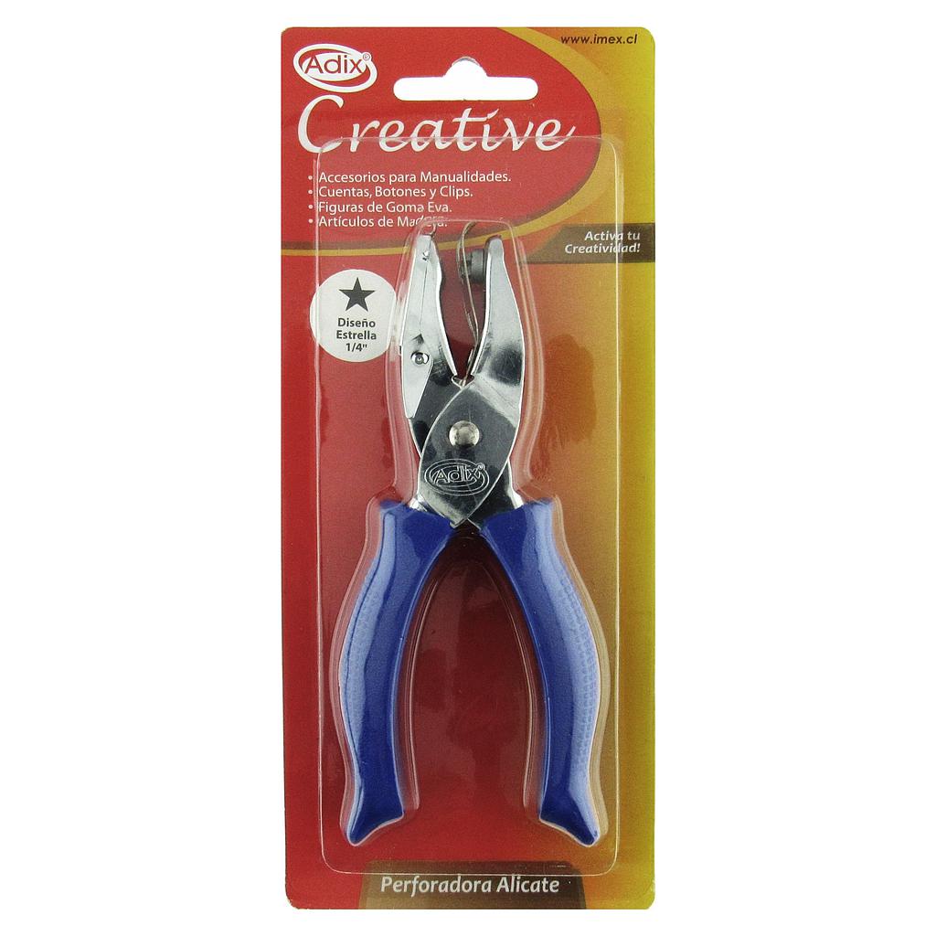PERFORADORA ALICATE ADIX DISEÑO ESTRELLA 1/4'' 1