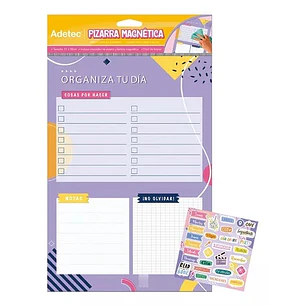 PIZARRA MAGNETICA ORGANIZADOR ADETEC DISEÑO JUVENIL