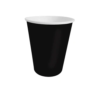 VASO GLAM POLIPAPEL NEGRO 250cc 20Unid.