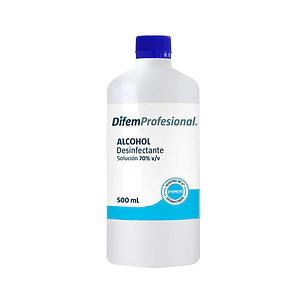 ALCOHOL DESINFECTANTE AL 70% DIFEM 500 ML