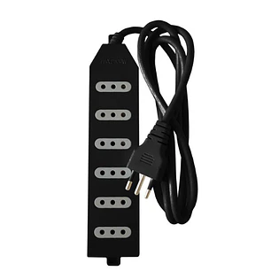 ALARGADOR MACROTEL 1.5MT 6 POSICIONES NEGRO