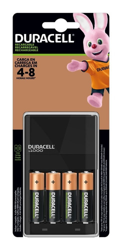 CARGADOR DE PILAS DURACELL C/4 PILAS AA 2500mAh 1