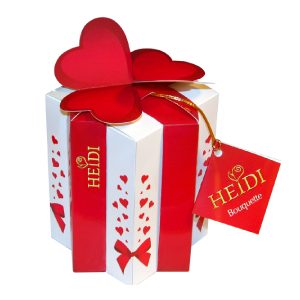 CHOCOLATES ESTUCHE CORAZON REGALO HEIDI 140GRS. 1
