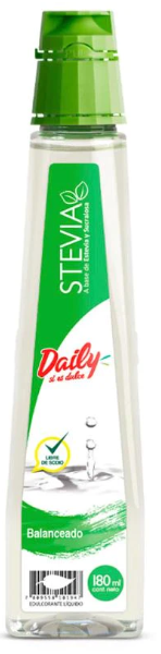 ENDULZANTE LIQUIDO DAILY STEVIA BALANCEADO 180ml 1
