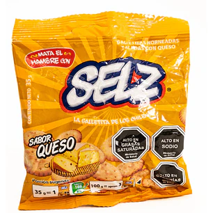 GALLETA ARCOR SELZ MINI QUESO 35GRS.