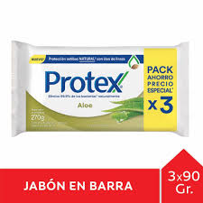 JABON ANTIBACTERIAL PROTEX ALOE 3X90GRS. 1