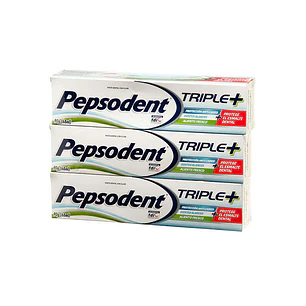 PACK PASTA DENTAL PEPSODENT TRIPLE+ 3X90GRS.