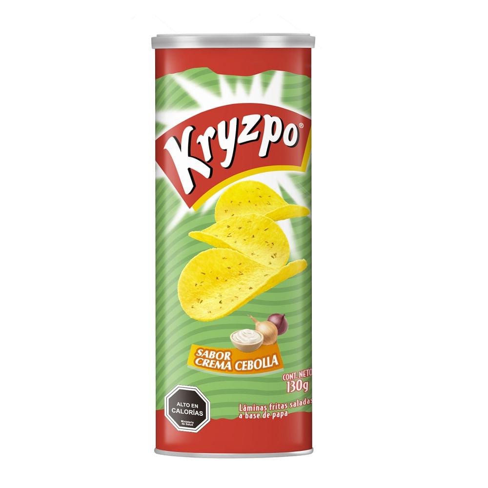 PAPAS FRITAS KRYZPO CREMA CEBOLLA TARRO 130 GRS 1