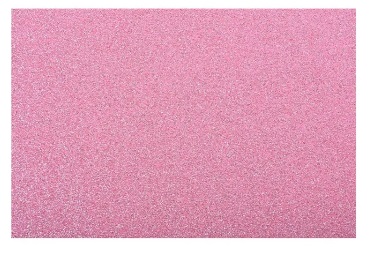 PLIEGO GOMA EVA TORRE GLITTER 40 X 60CMS. ROSADA 1