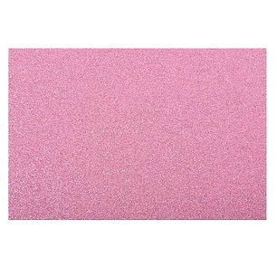 PLIEGO GOMA EVA TORRE GLITTER 40 X 60CMS. ROSADA