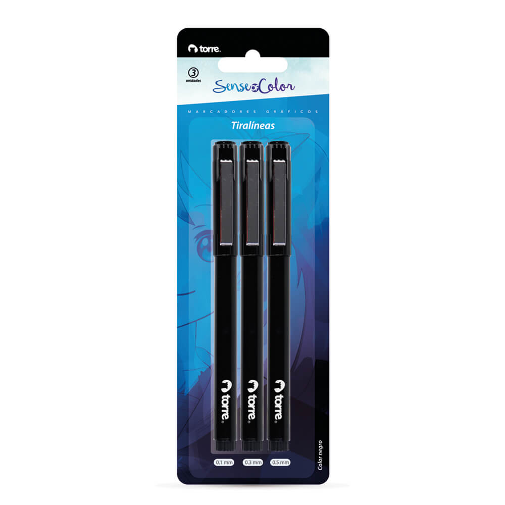 SET TIRALINEAS TORRE SENSE OF COLOR 3 UNDS. (0.1-0.5) 1