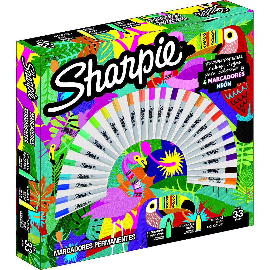 MARCADORES SHARPIE FINO PERMANENTE COLORES EXPRESSION 30Unid. (2102507) 1
