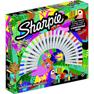 MARCADORES SHARPIE FINO PERMANENTE COLORES EXPRESSION 30Unid. (2102507)