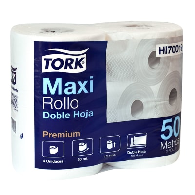 HIGIENICO TORK PREMIUM 4 X 50 Mtrs. Doble Hoja 1