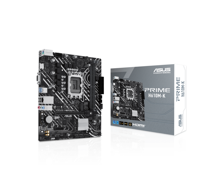 PLACA MADRE ASUS H610M-K  DDR5 INTEL 12GEN SOCKET M.2 LGA1700 MICRO ATX 1