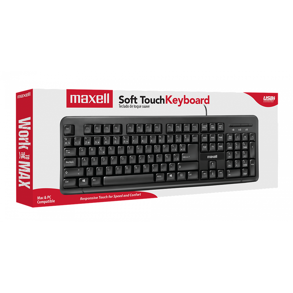TECLADO MAXELL BASICO  ALAMBRICO USB KB-90 1