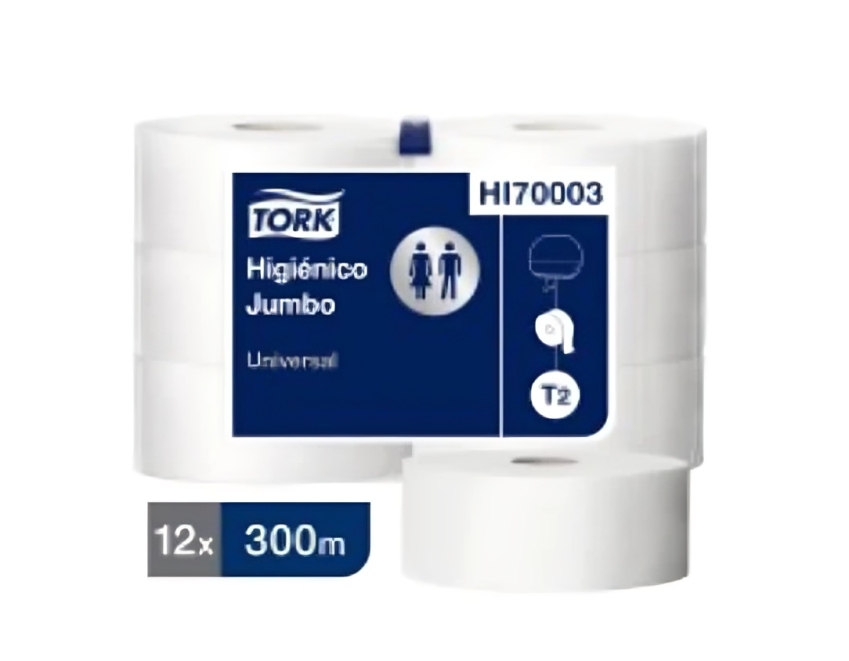 HIGIENICO JUMBO TORK  UNIV. 12 X 300 MTRS. 1
