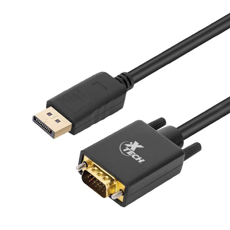 CABLE DISPLAYPORT A VGA XTECH XTC377 1.7MT 1